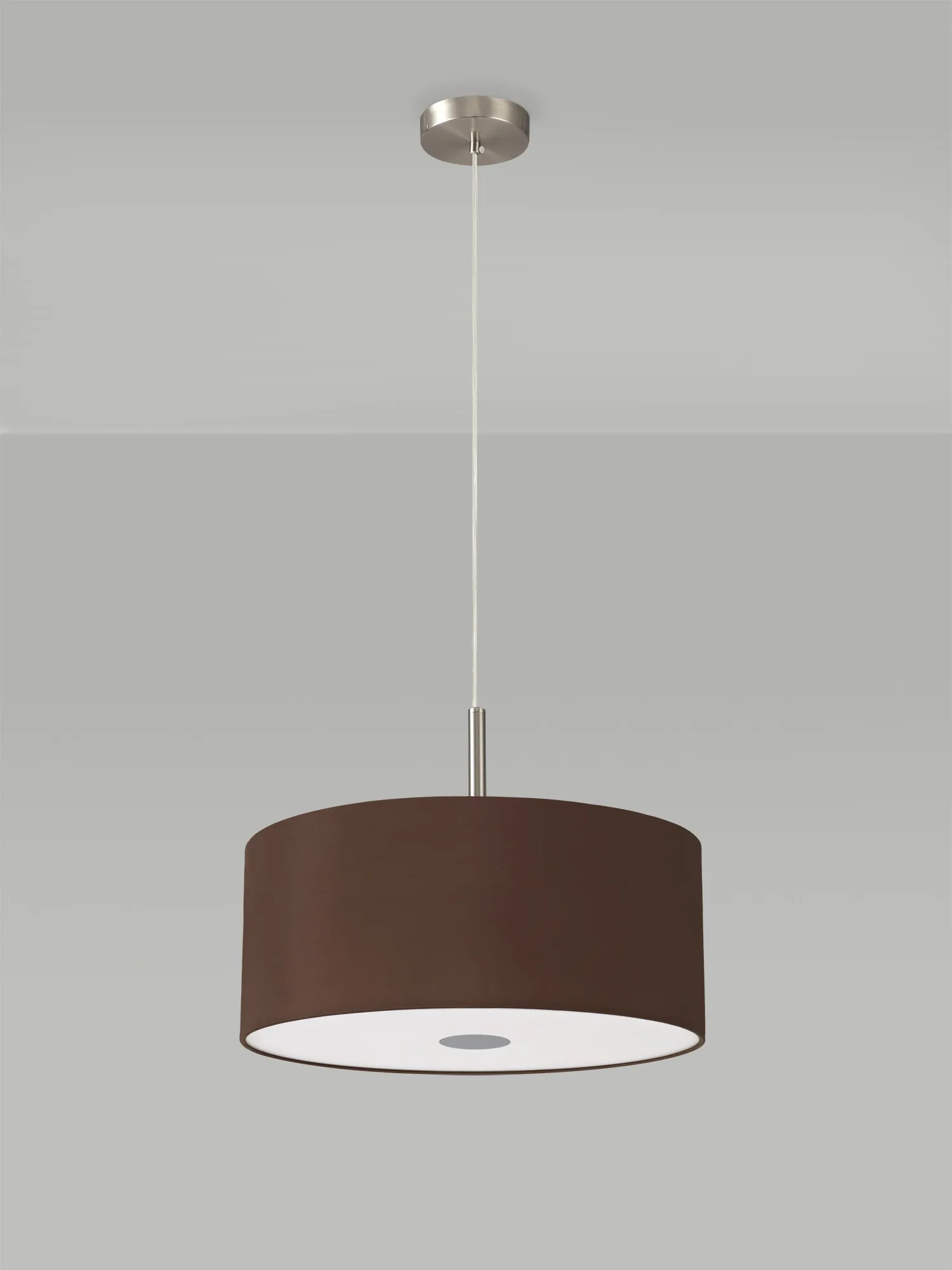 Baymont 40cm 3 Light Pendant Satin Nickel, Raw Cocoa/Grecian Bronze, Frosted Diffuser DK0436  Deco Baymont SN RC